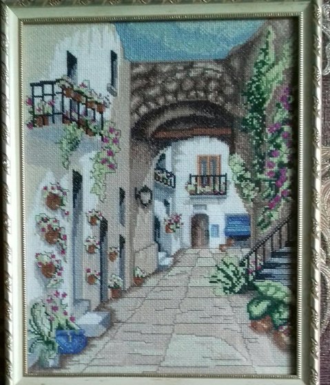 Работа «Уютный дворик»