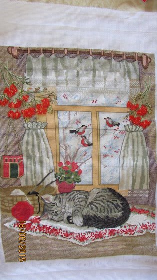 Работа «Кошка у окошка.»