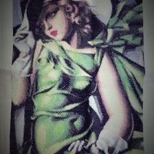 Работа «Тамара де Лемпицка, Девушка с перчатками»