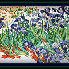 Работа «Ирисы....по мотивам  Винсента ван Гога.»