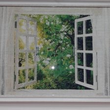 Работа «окно в сад»