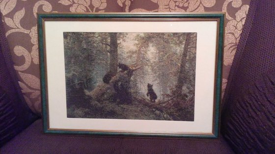 Работа «Шишкин Утро в сосновом лесу»