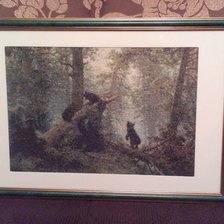 Работа «Шишкин Утро в сосновом лесу»