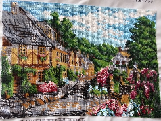 Работа «Цветущая улочка»