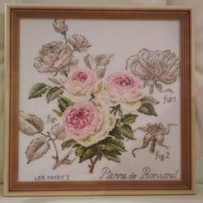 Работа «роза "Пьер де Ронсар".ботанический этюд V.Enginger»