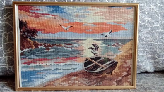 Работа «Лодка у воды»