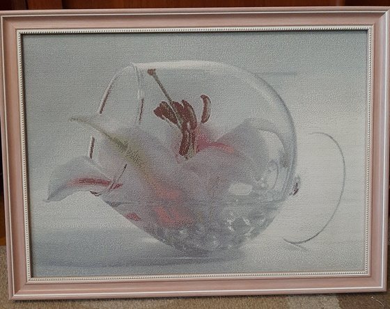 Работа «Лилия в фужере»