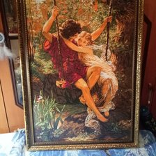 Работа «Влюбленные на качелях.»