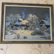 Работа «Зима в деревне»