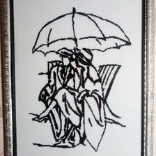 Работа «"Под зонтом "»