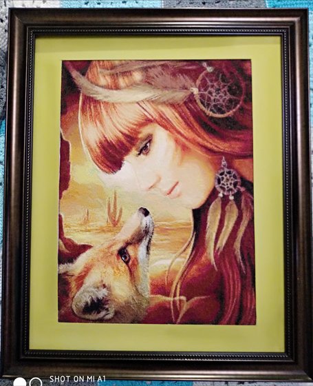 Работа «Девушка с лисичкой»