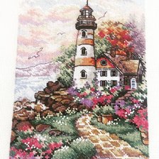 Работа «Третий маяк от Дименшенс.Вышиваю серию из 4 штук»