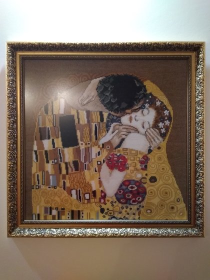 Работа «Поцелуй по мотивам картины Г. Климта, набор Чарівна мить»