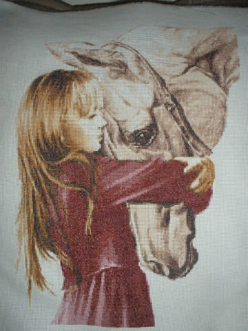 Работа «Девочка с лошадью»