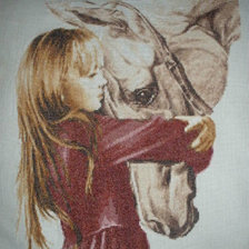 Работа «Девочка с лошадью»