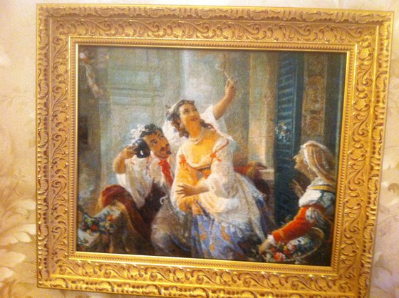 Работа «Сцена Римского карнавала. П.Н. Орлов»