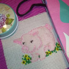 Работа «розовый поросёночек - миниподелки»