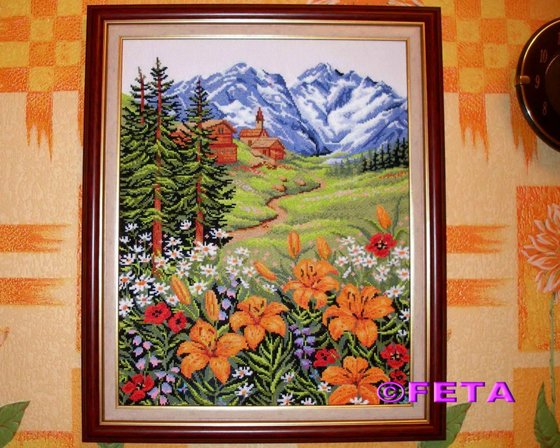 Работа «горный пейзаж»