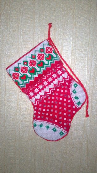 Работа «Новогодний сапожок»