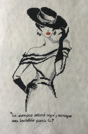 Работа «элегантный женский силуэт»