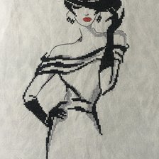 Работа «элегантный женский силуэт»