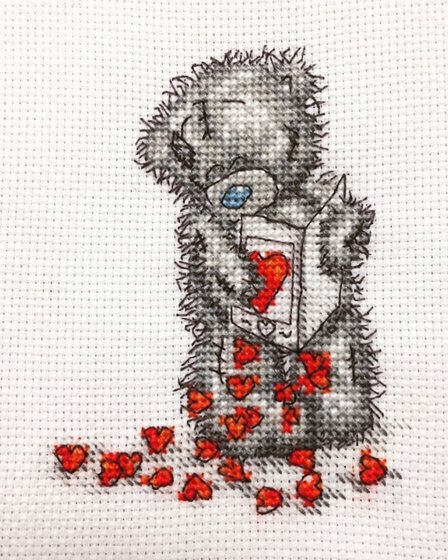 Работа «К дню всех влюблённых! Мишка и миллион сердечек»