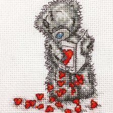 Работа «К дню всех влюблённых! Мишка и миллион сердечек»