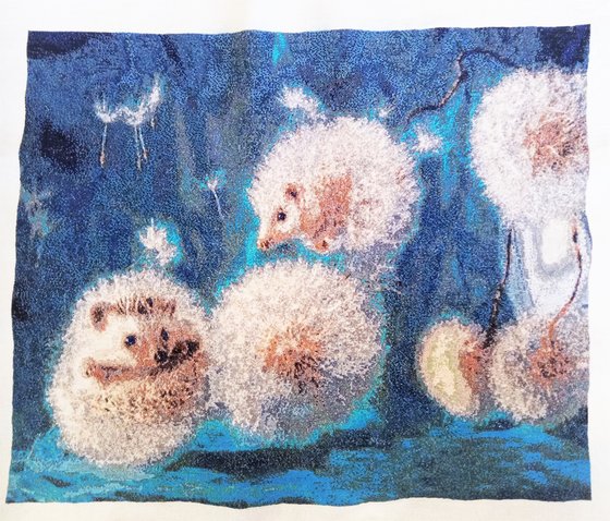 Работа «Ёжики одуванчики»