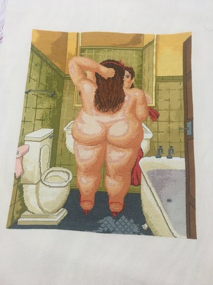 Работа «женщина в ванной»