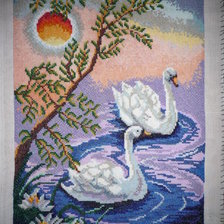 Работа «Лебеди летом»