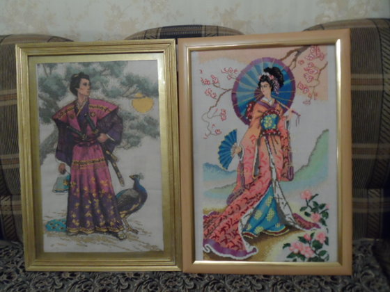 Работа «Самурай и гейша»