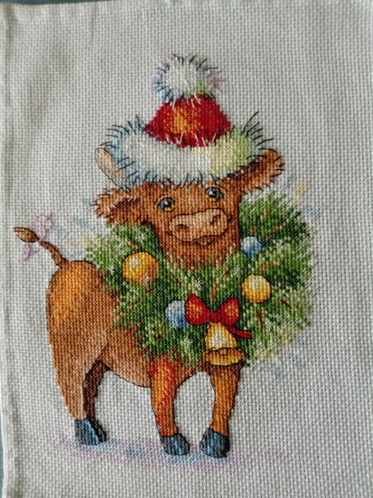 Работа «Новогодний бычок»