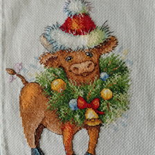 Работа «Новогодний бычок»