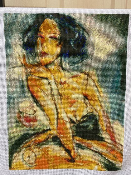 Работа «Девушка с сигаретой»