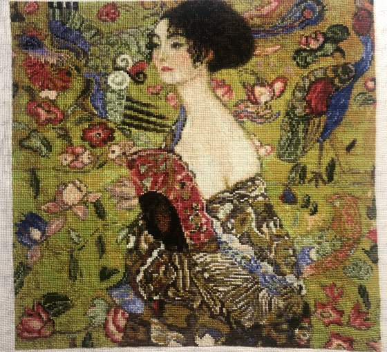 Работа «Дама с веером»