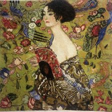 Работа «Дама с веером»