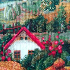 Работа «Сербский пейзаж (детали)»