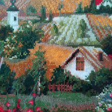 Работа «Сербский пейзаж (детали)»