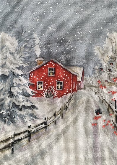 Работа «Чародейка зима.Овен.»