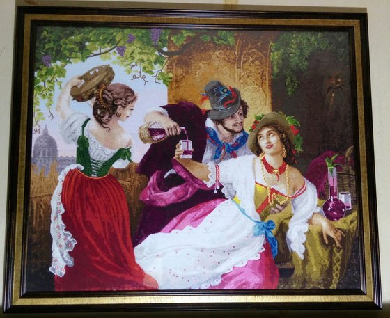 Работа «"Октябрьский праздник в Риме"»