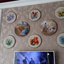 Работа «Круглые вышивки»