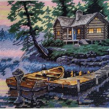 Работа «"Утреннее озеро" ( Morning Lake ) от Dimensions.»