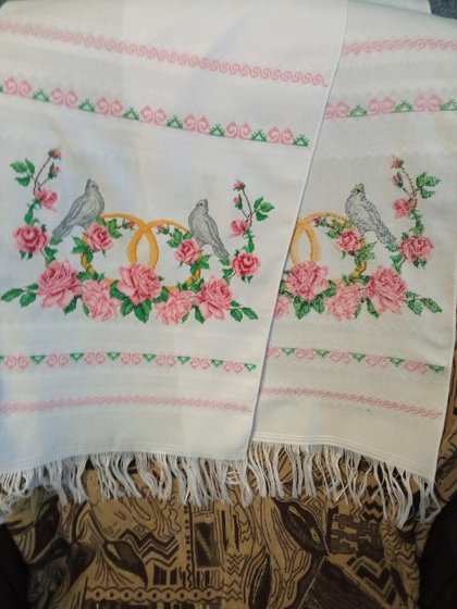 Работа «свадебный рушник»