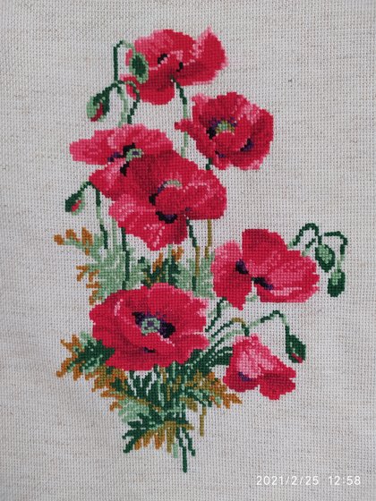 Работа «Маки. Набор от Риолис»