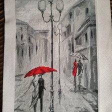 Работа «Прогулка под дождём»