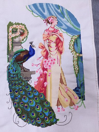 Работа «Dama y pavo real. #mirabilia»