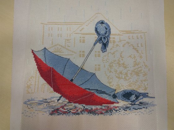 Работа «Грустный зонтик»