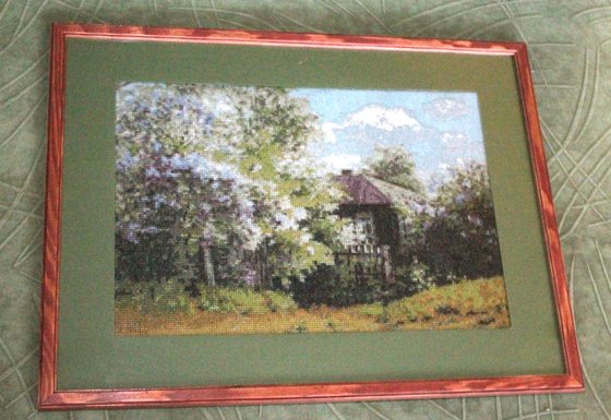 Работа «Домик в сирени»