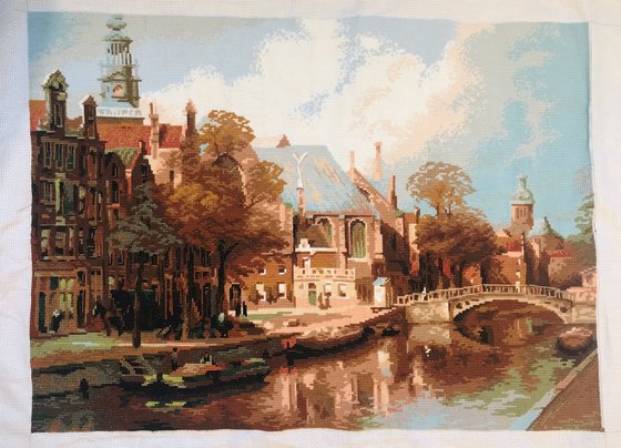 Работа «Старый Амстердам, 54х40см»