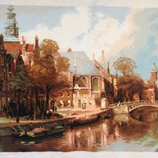 Работа «Старый Амстердам, 54х40см»